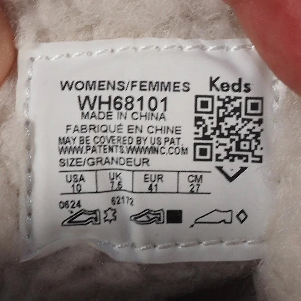 Keds Remi Mid Suede Sherpa Sneakers Womens 10 Taupe WH68101 Casual Mid Top Shoes